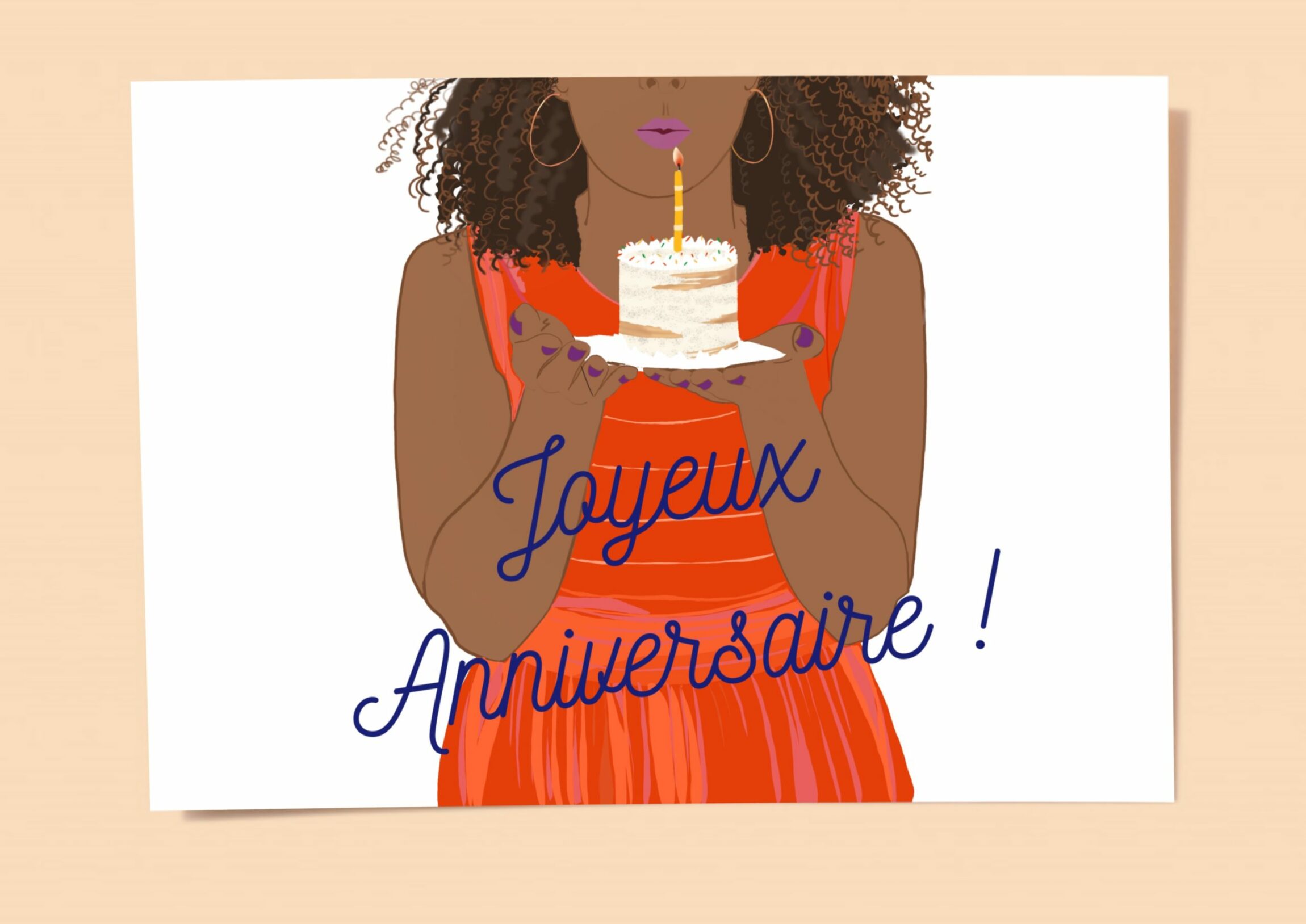 carte anniversaire femme