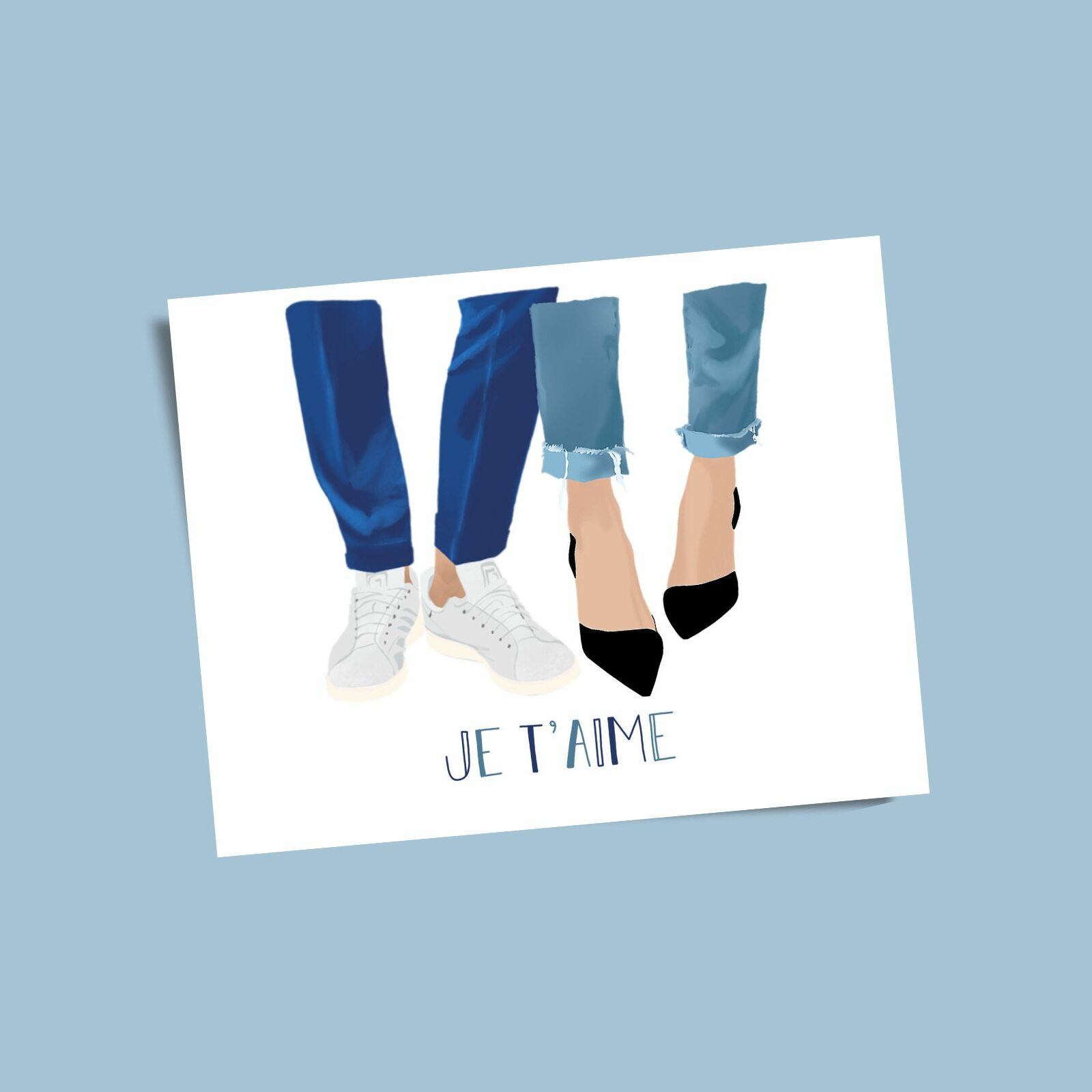 carrte amour saint valentin chic je t’aime