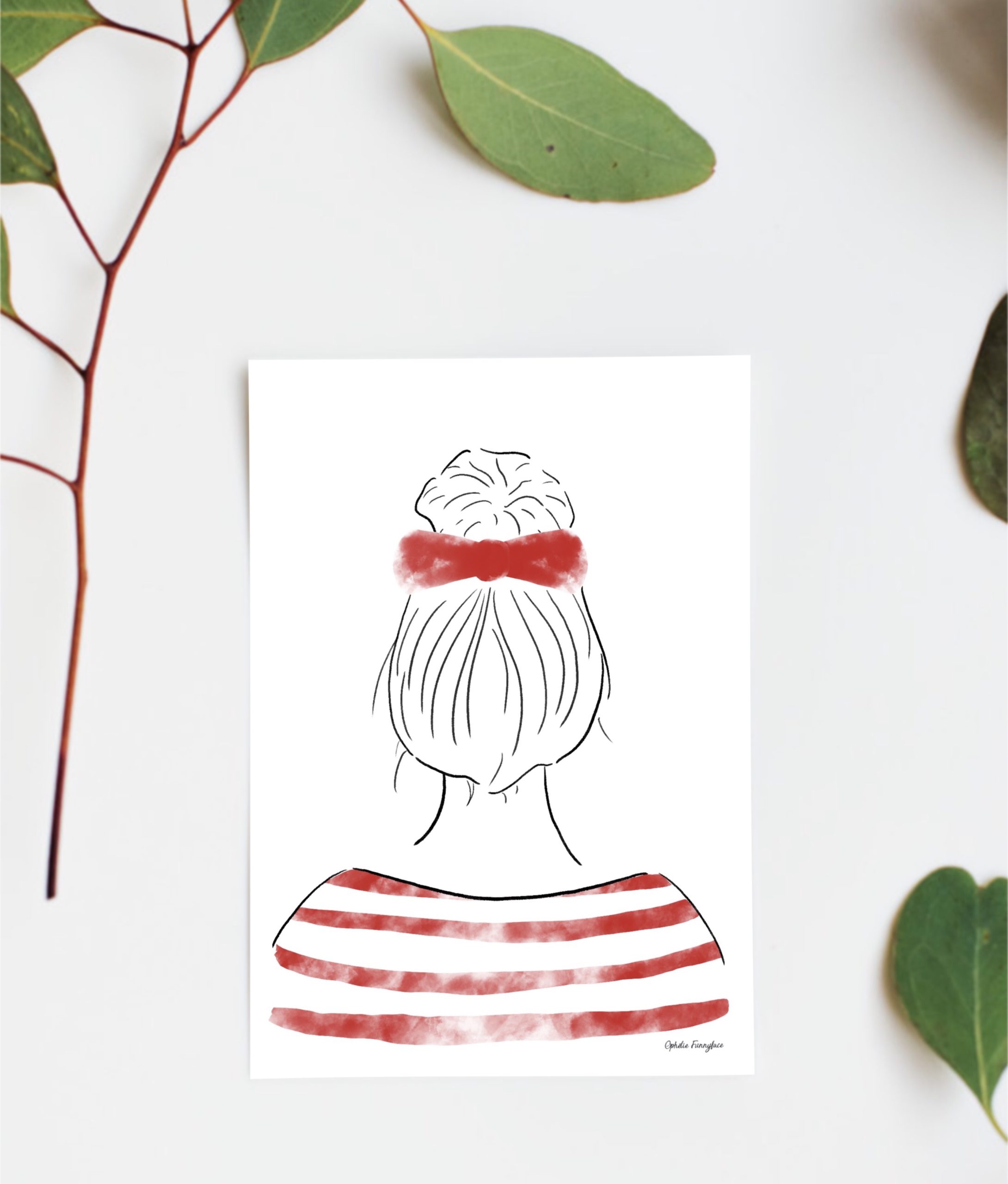 carte mariniere femme illustree