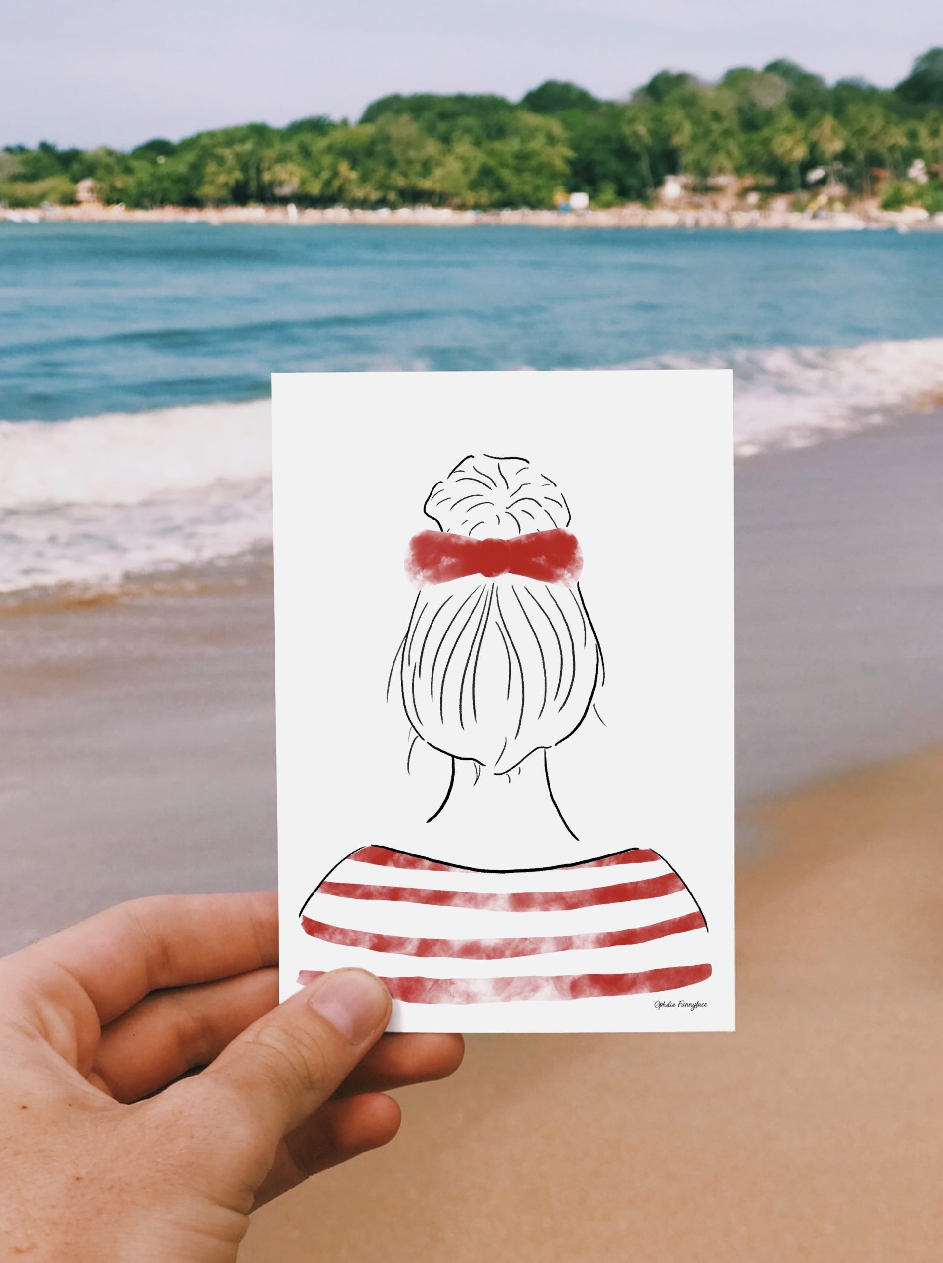 carte mariniere femme illustree