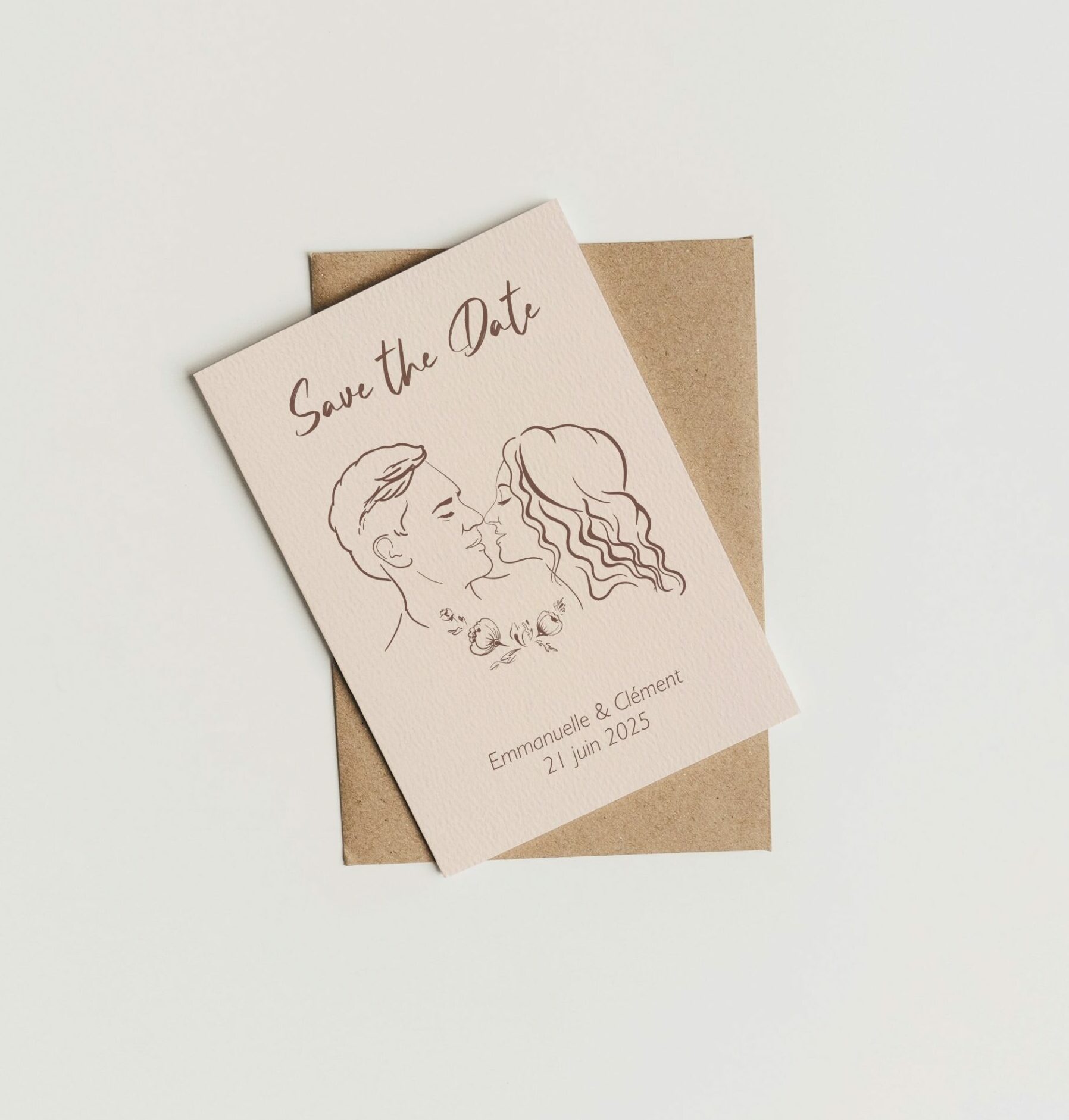 faire-part mariage illustré personnalisé