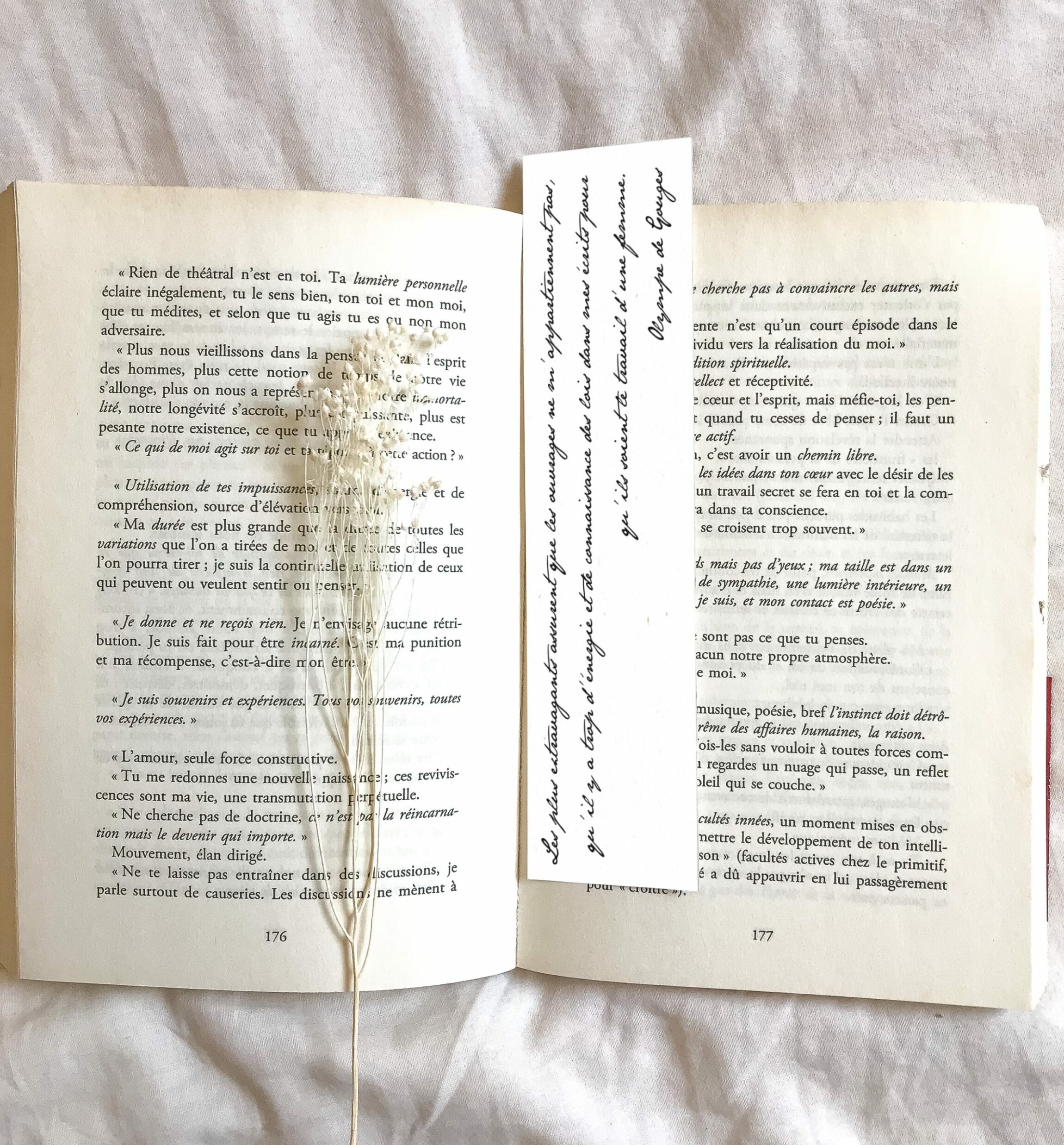 marque page féministe Olympe de Gouges