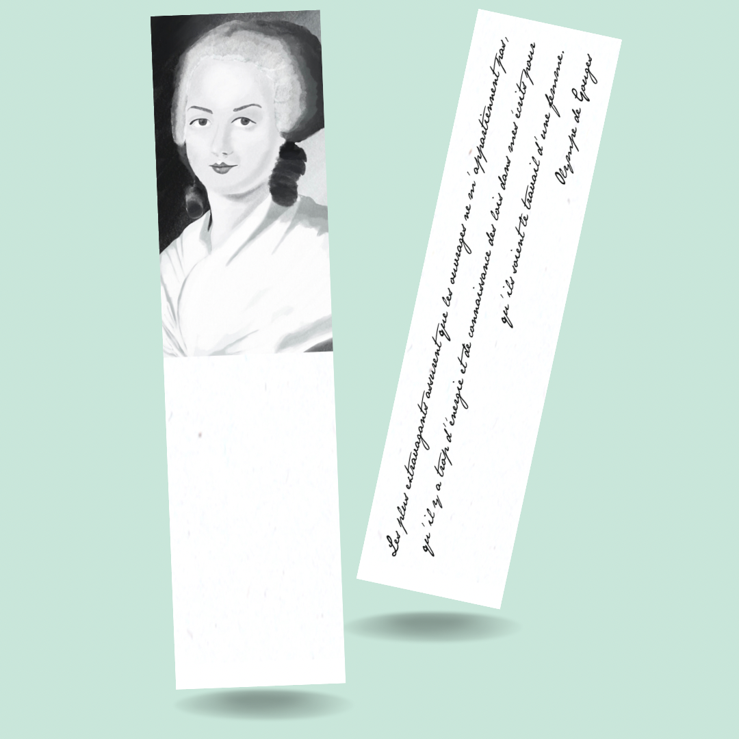 marque page féministe Olympe de Gouges