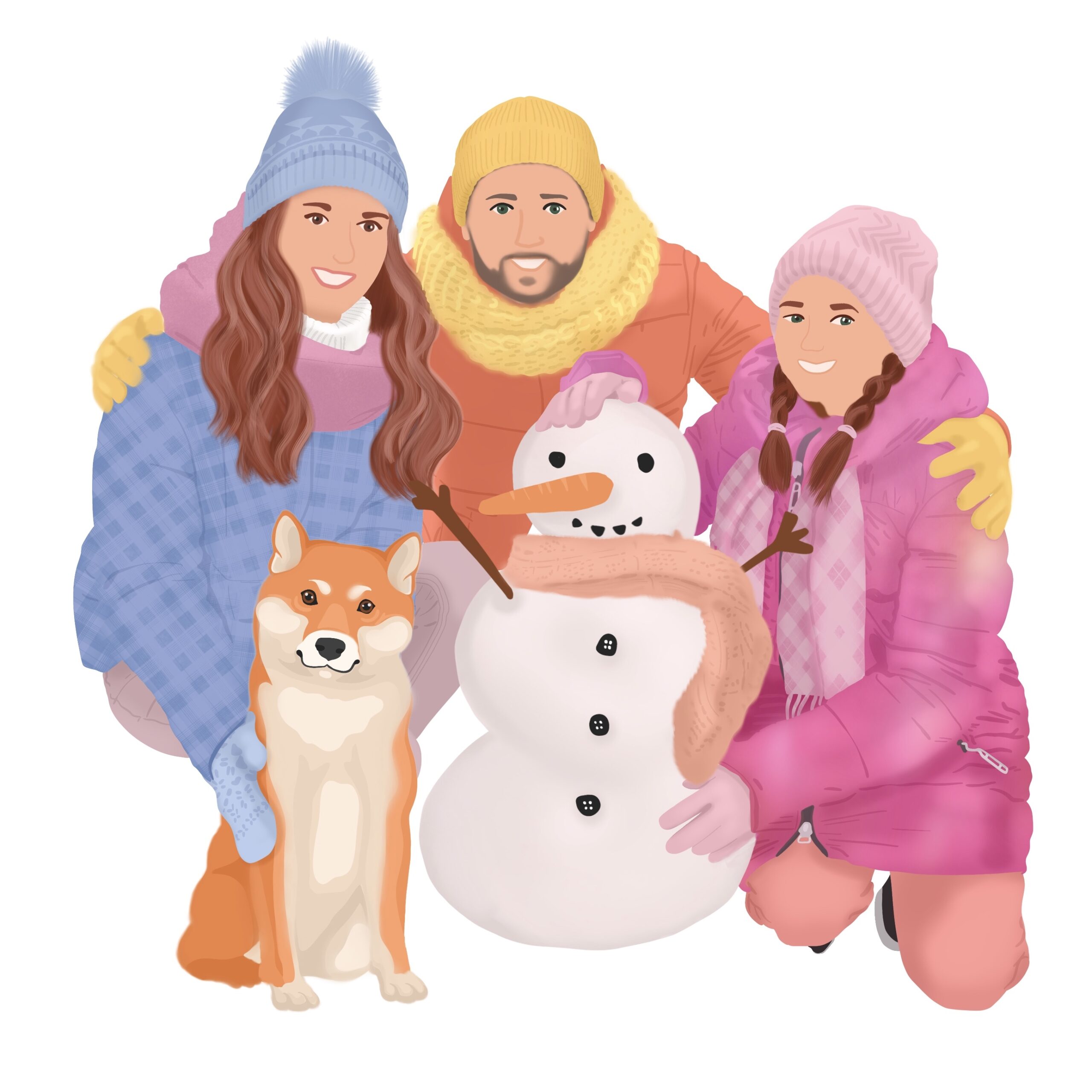 portrait illustré personnalisé