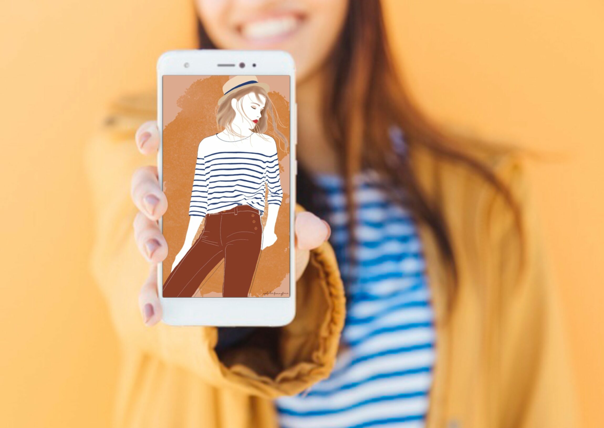 freebie smartphone marinière