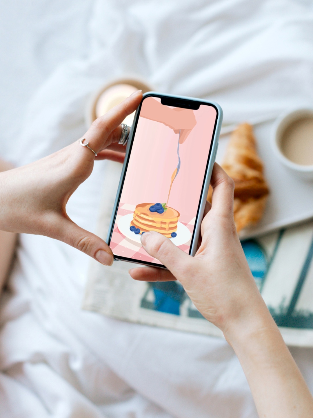 fond ecran gratuit pancakes