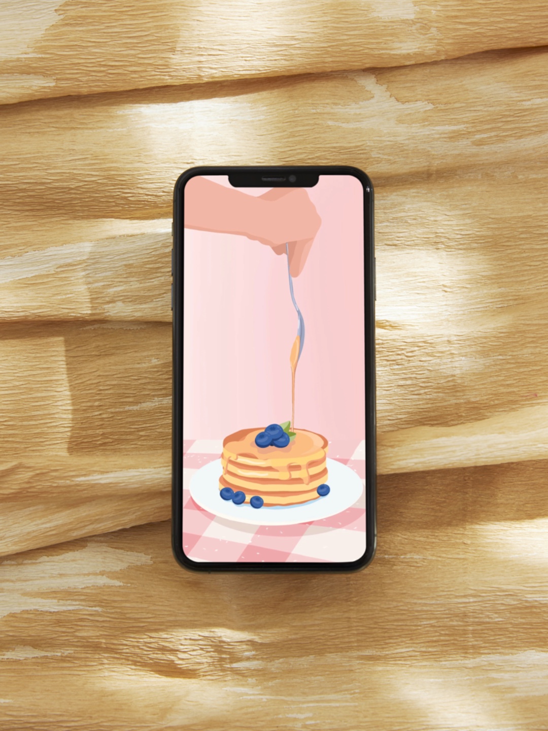freebie wallpaper pancakes