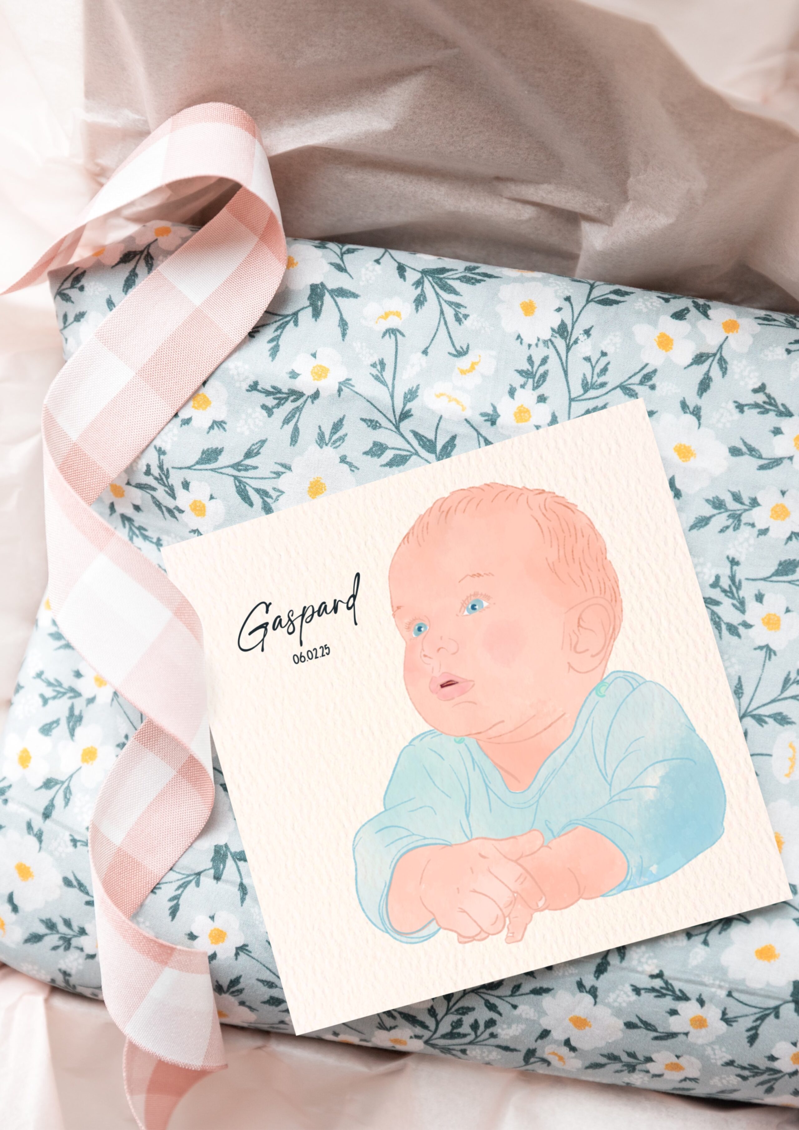 Faire-part de naissance - Portrait de bébé – Image 3