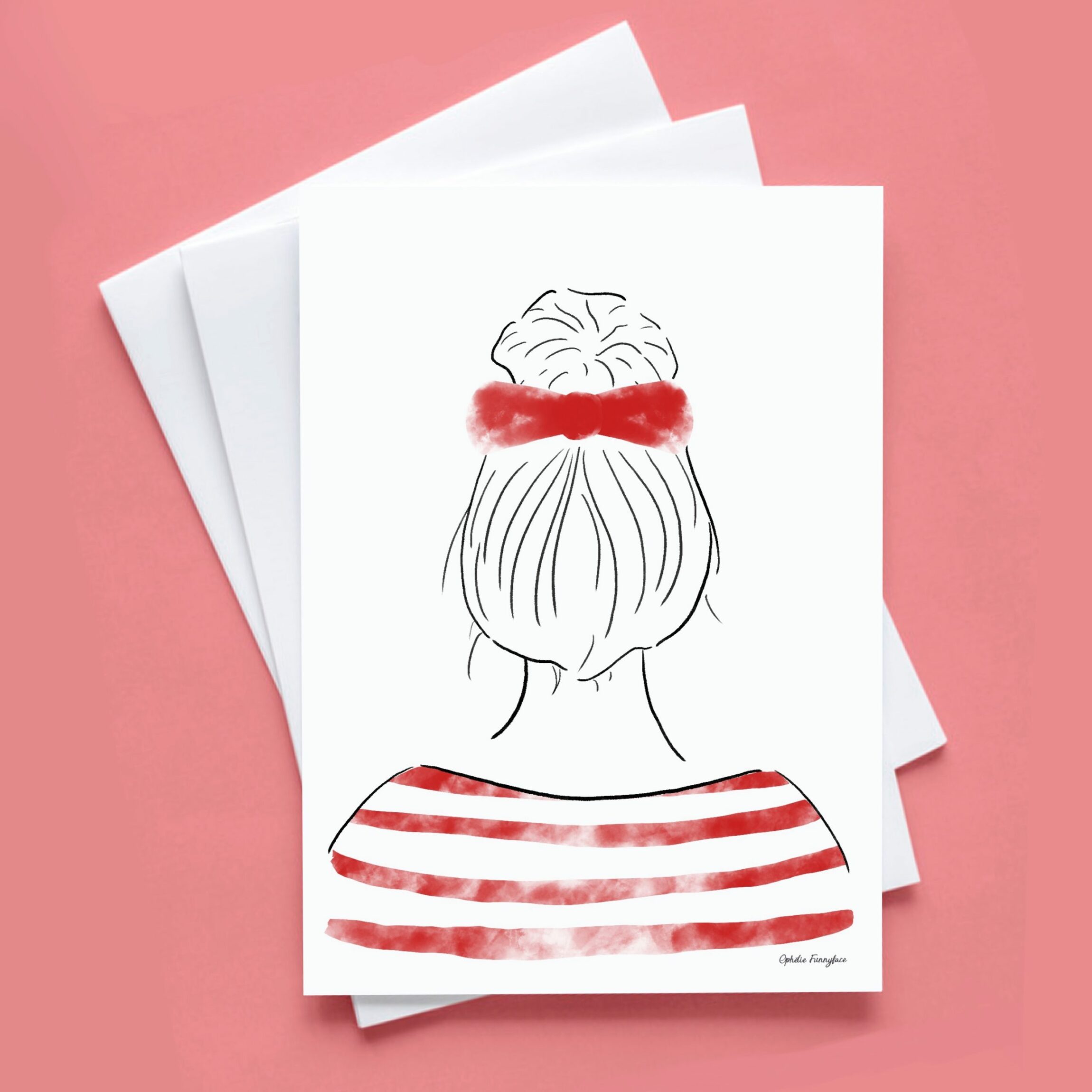 carte mariniere femme illustree