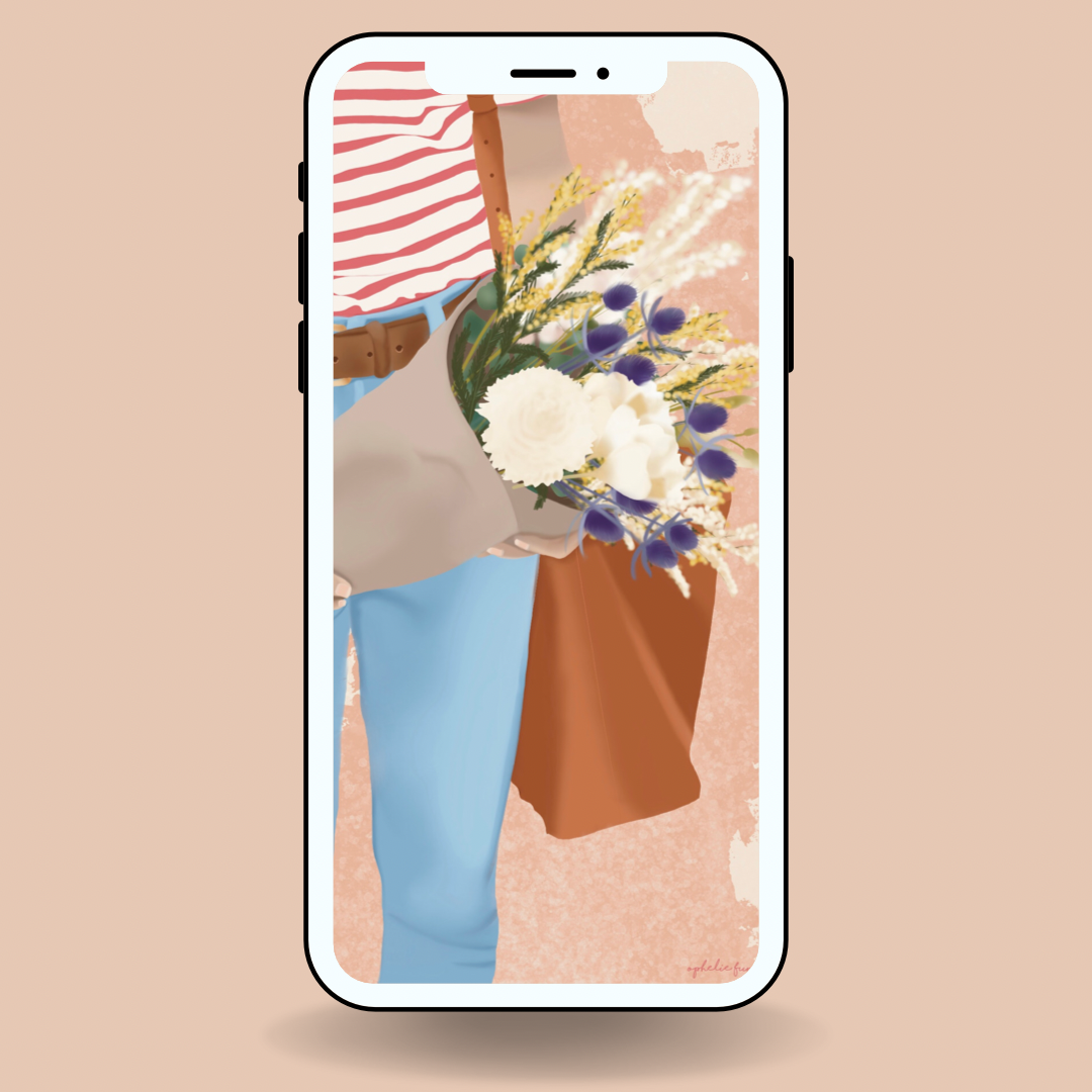 wallpaper retour du marché fond ecran freebie gratuit