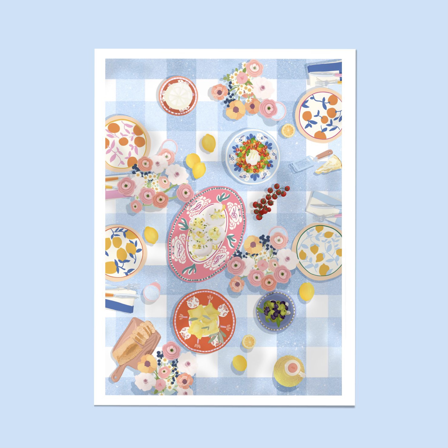 affiche food dolce vita italie