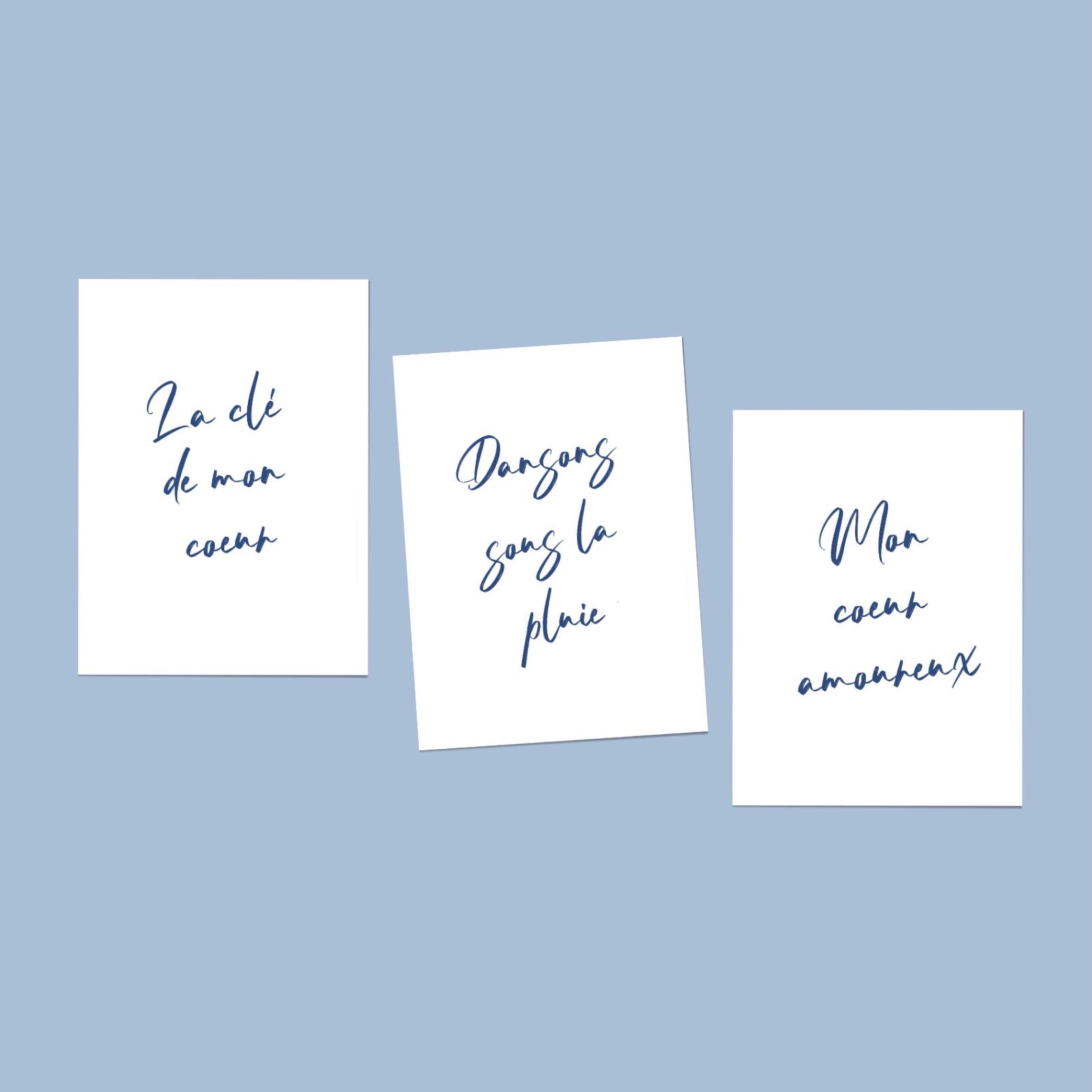 Les cartes - les mots -