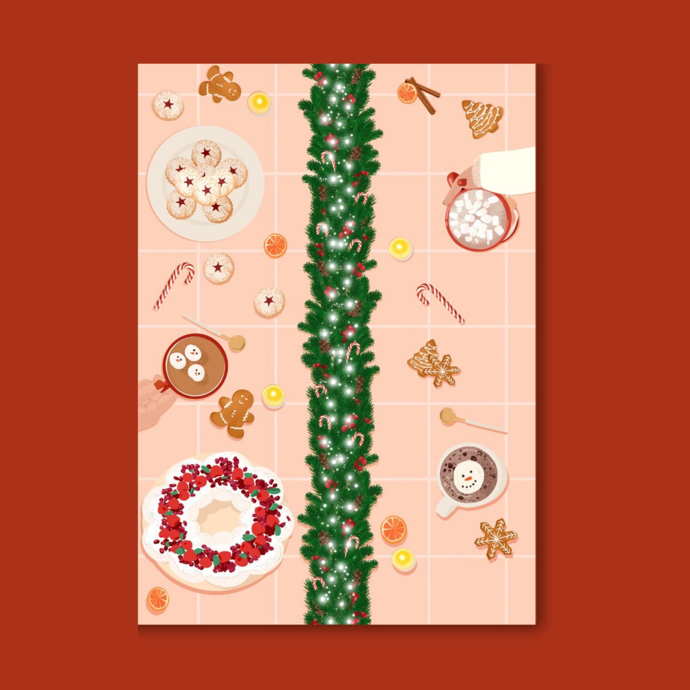 carte goûter de noël