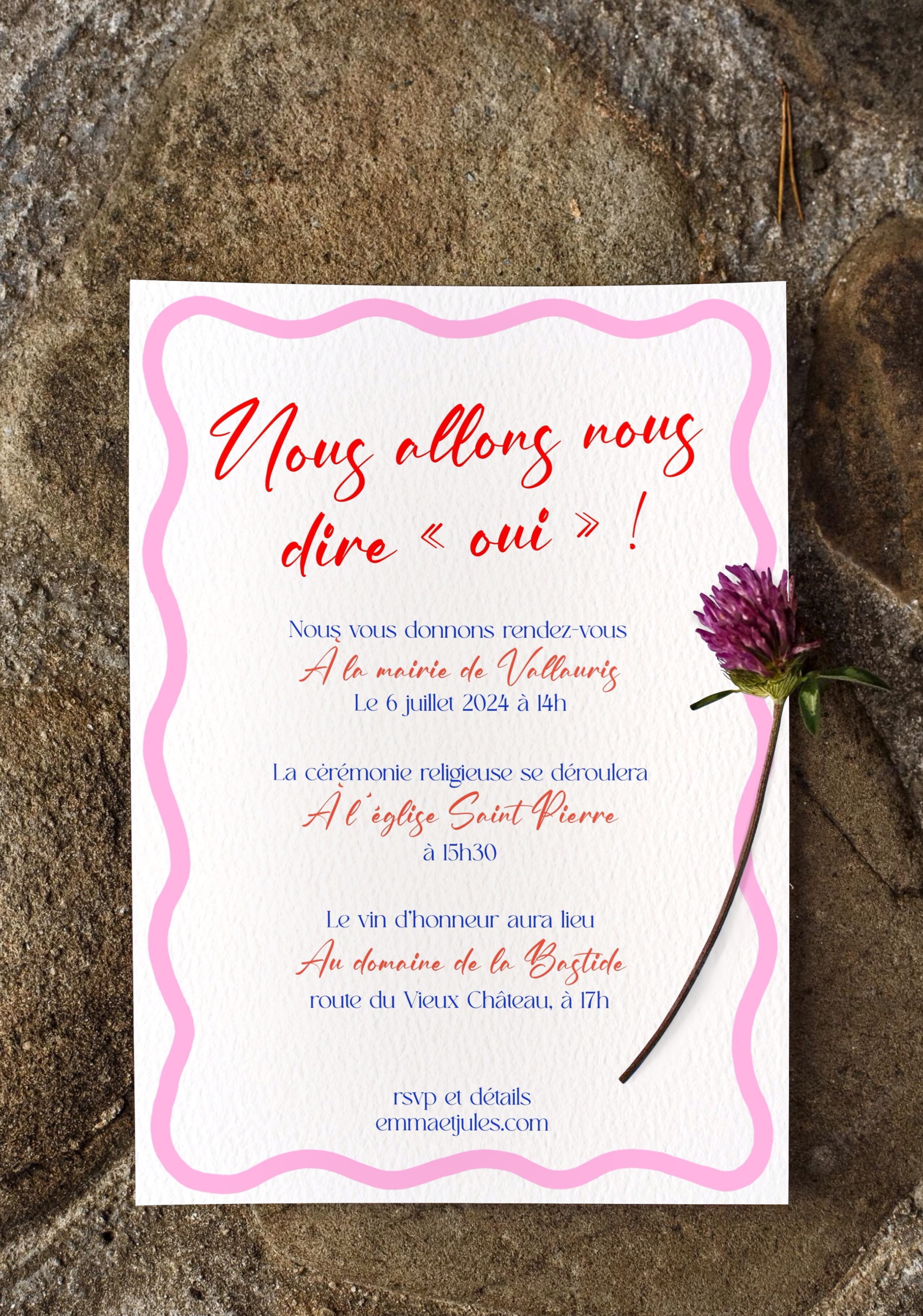 Faire-part Fleurs des Champs – Image 8