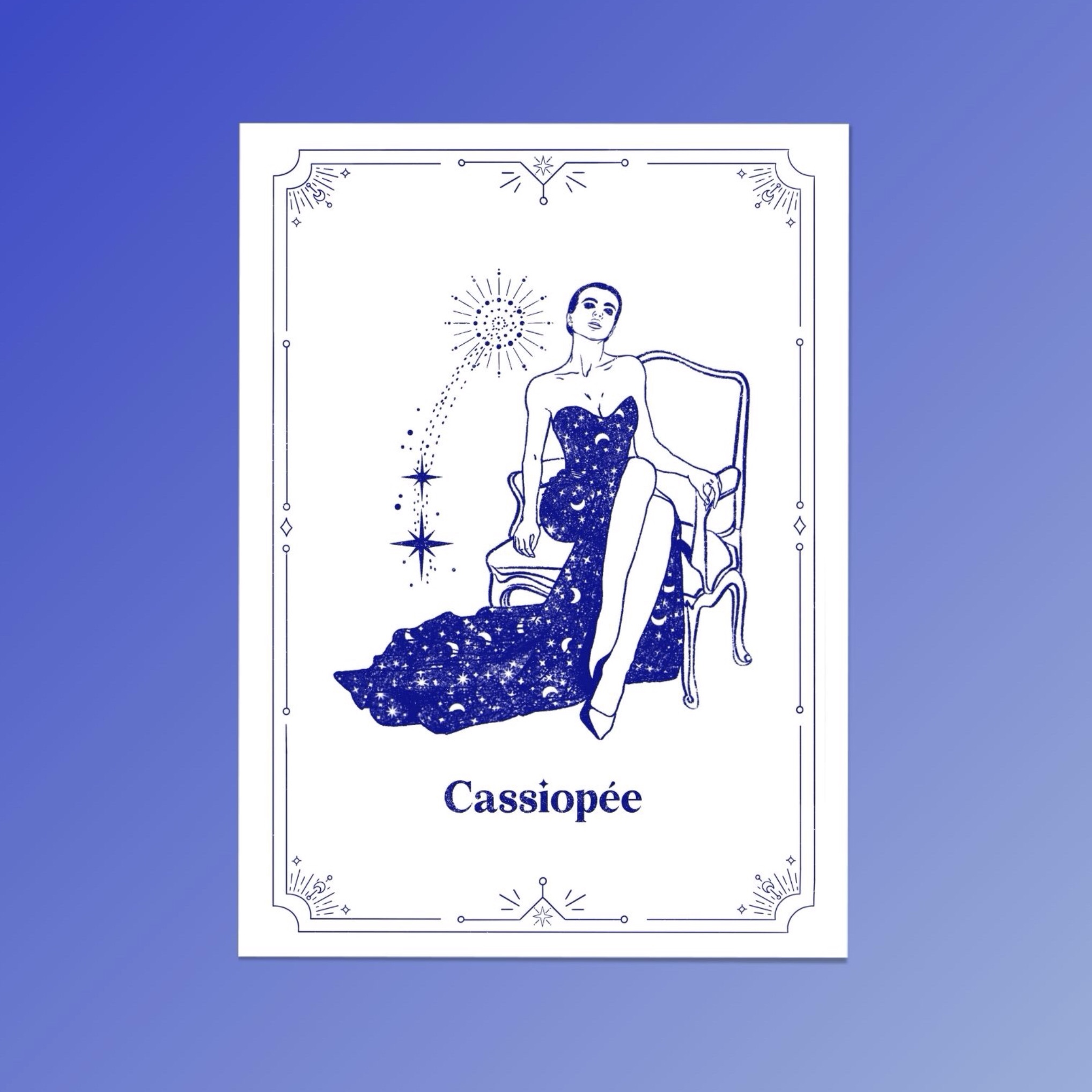 affiche erotique cassiopee mythologie feminine