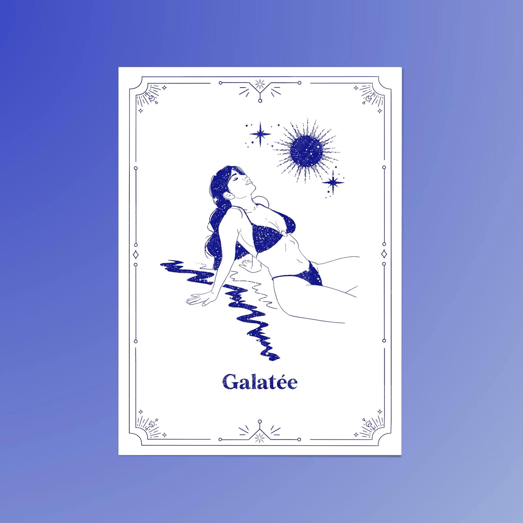 affiche erotique galatée mythologie feminine