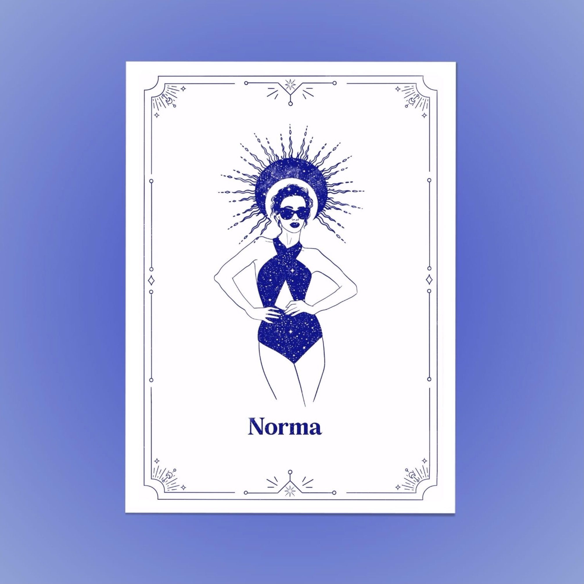 affiche erotique norma mythologie feminine