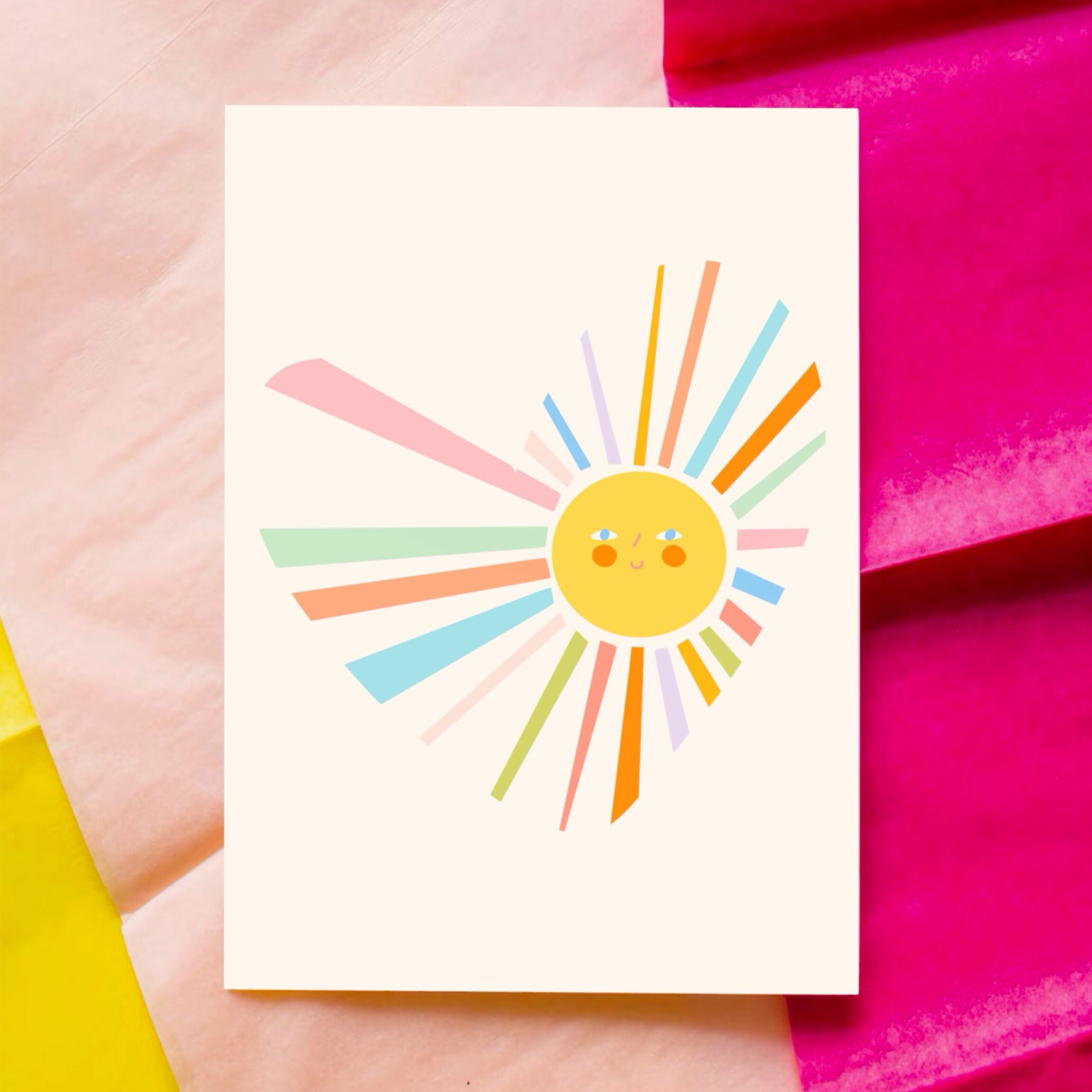 affiche enfants coeur soleil