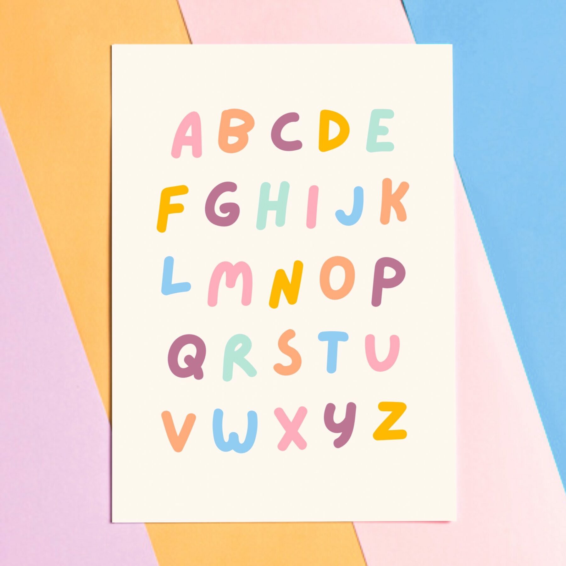 affiches enfants alphabet abcdaire