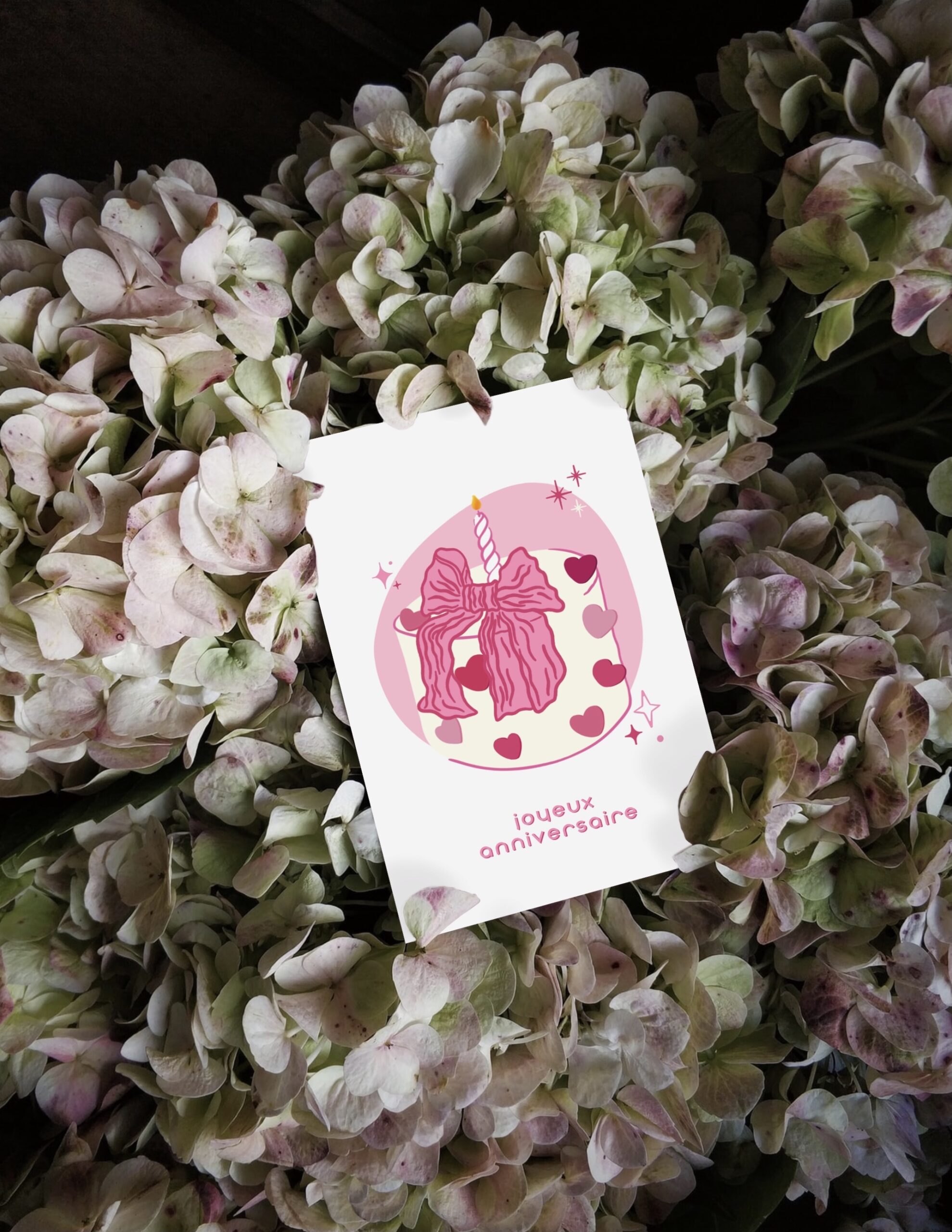 carte anniversaire chic