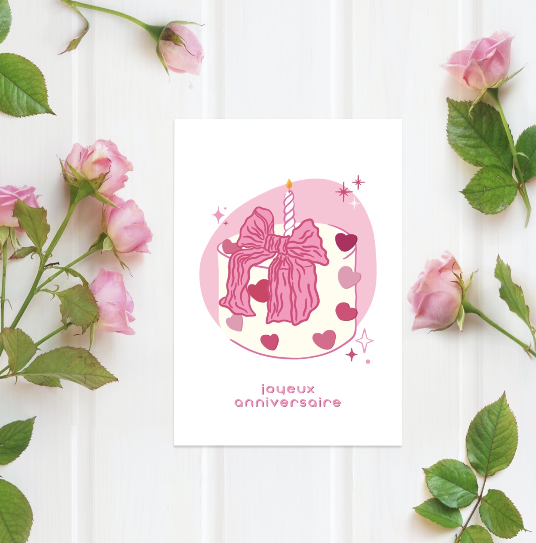 carte anniversaire chic