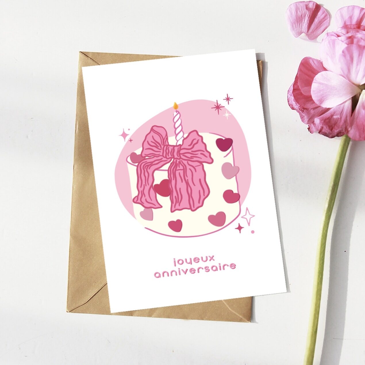 carte anniversaire chic