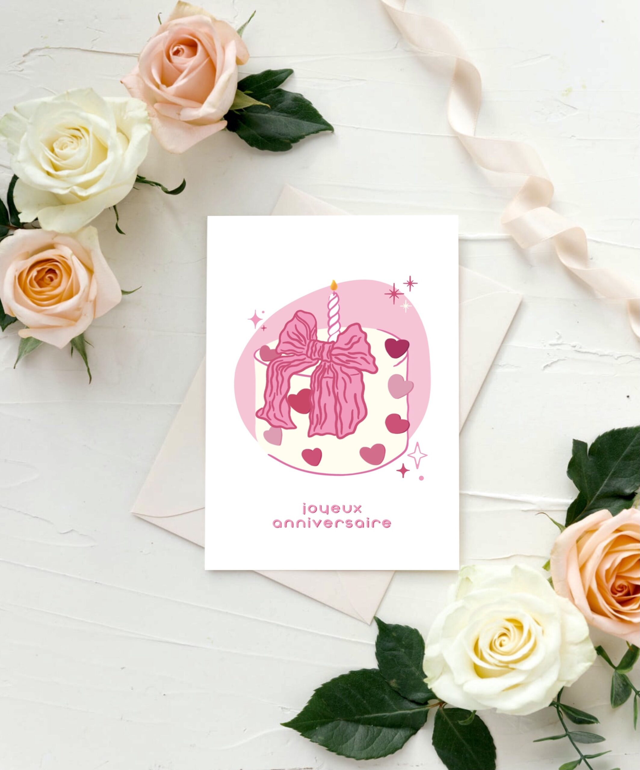 carte anniversaire chic