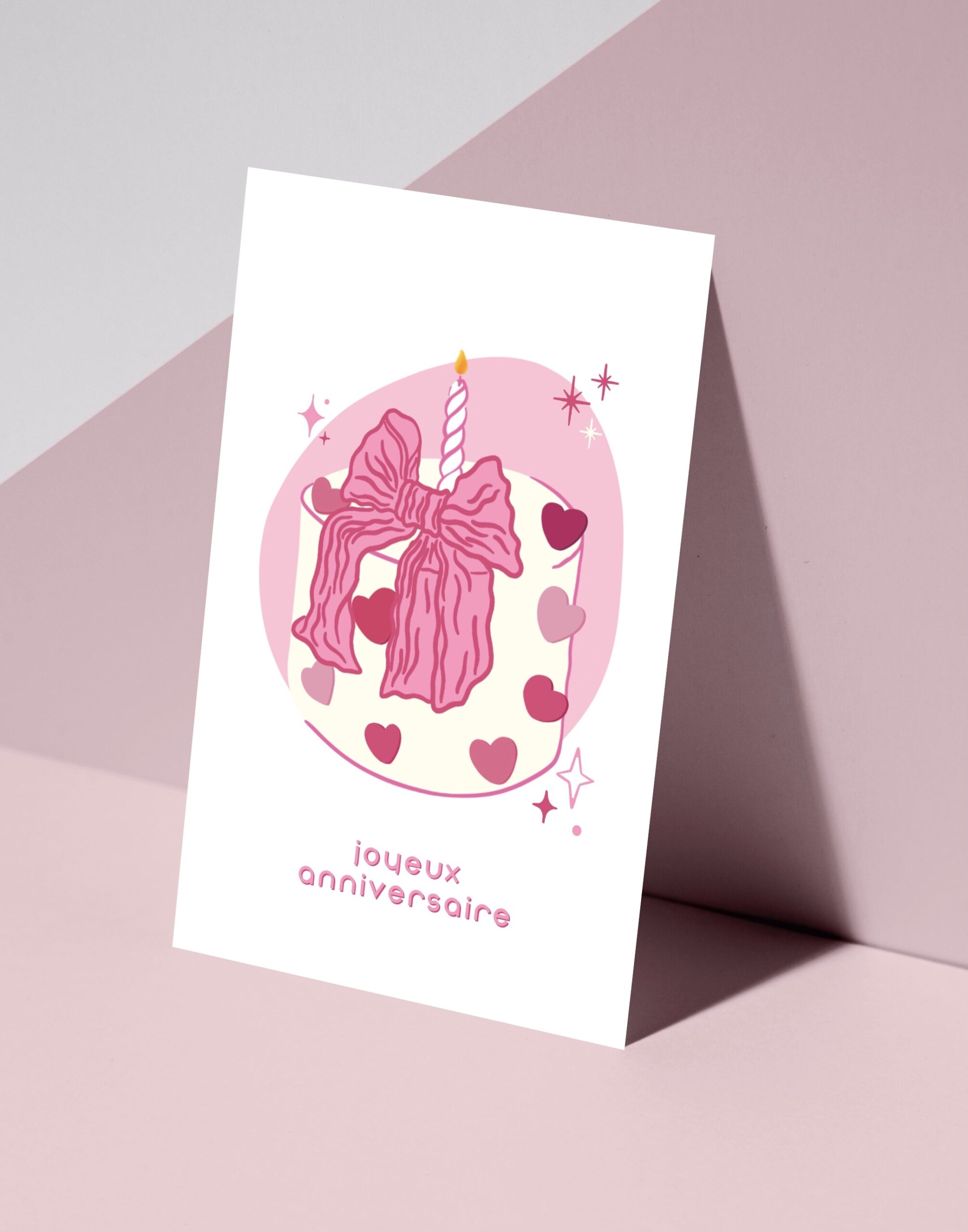 carte anniversaire chic