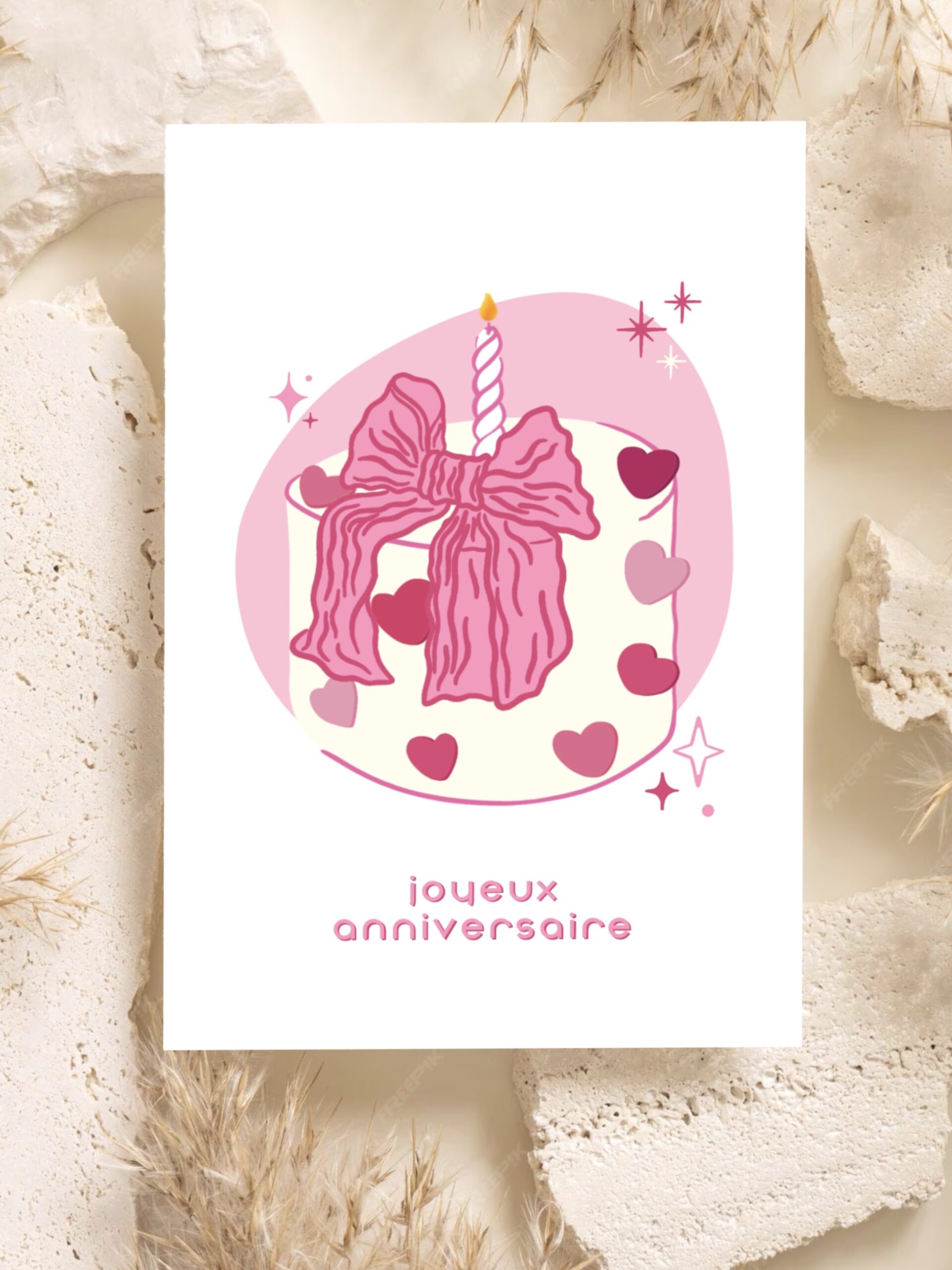 carte anniversaire chic