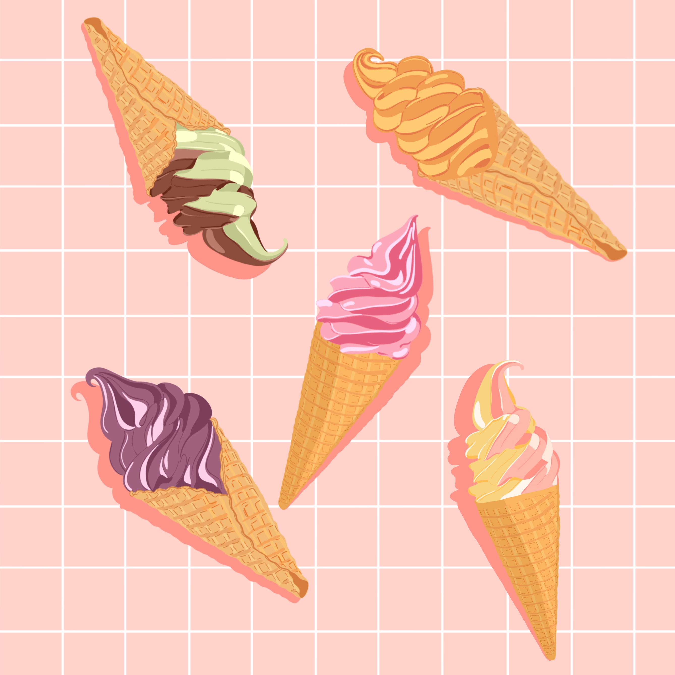 illustration glaces