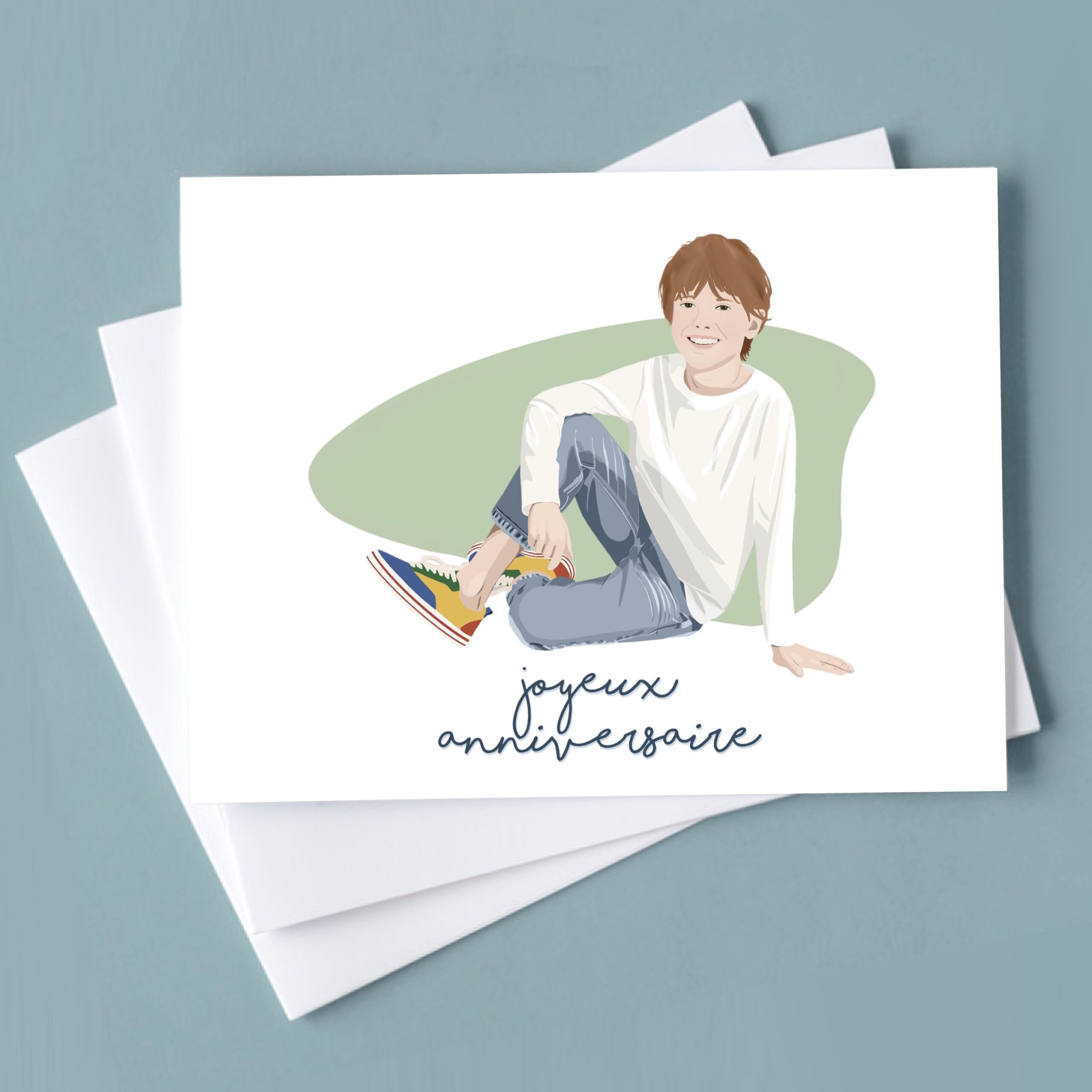 carte anniversaire garçon illustrée