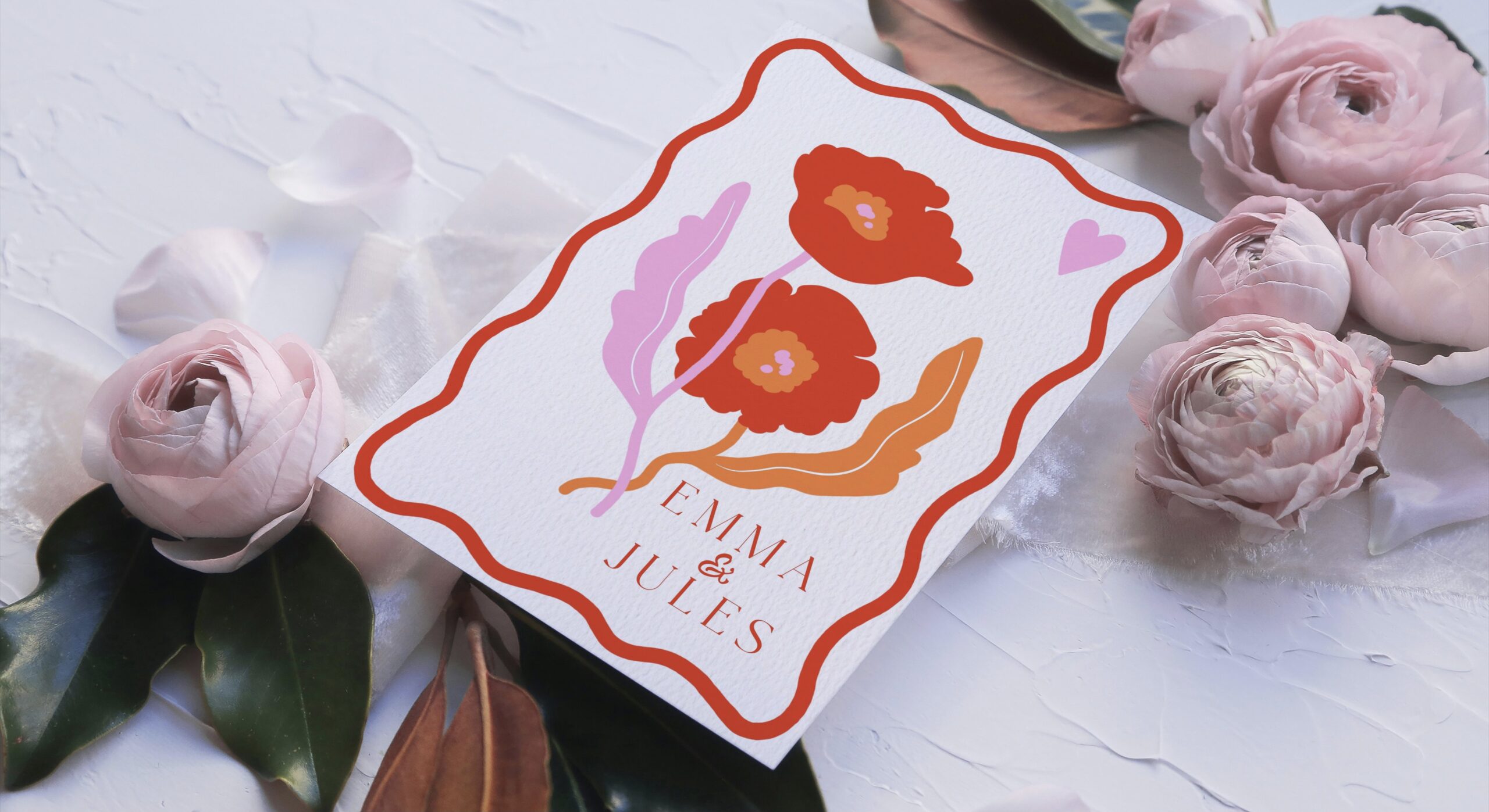 papeterie mariage fleurs des champs