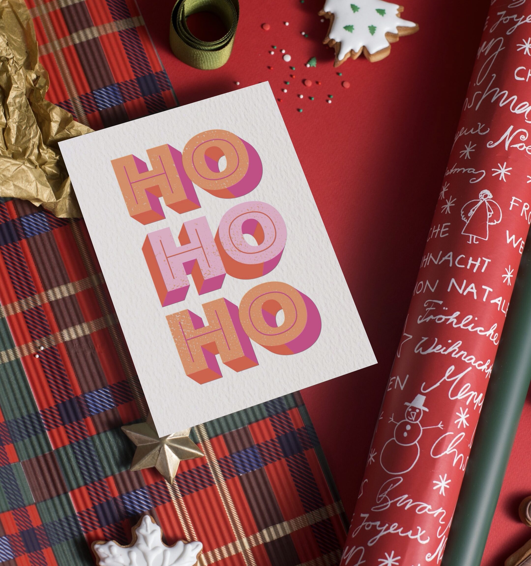 carte Joyeux Noël Ho Ho Ho