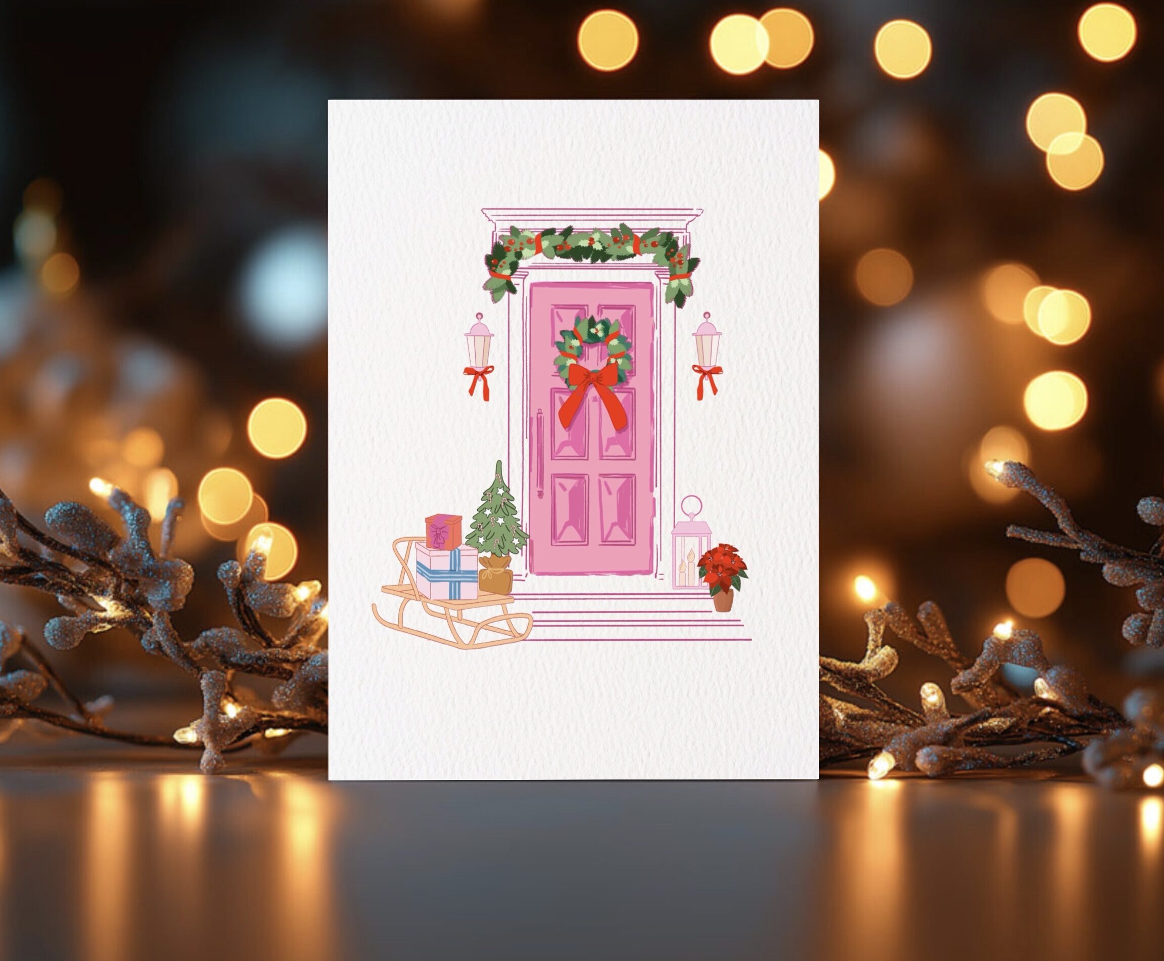 carte La maison de Noël