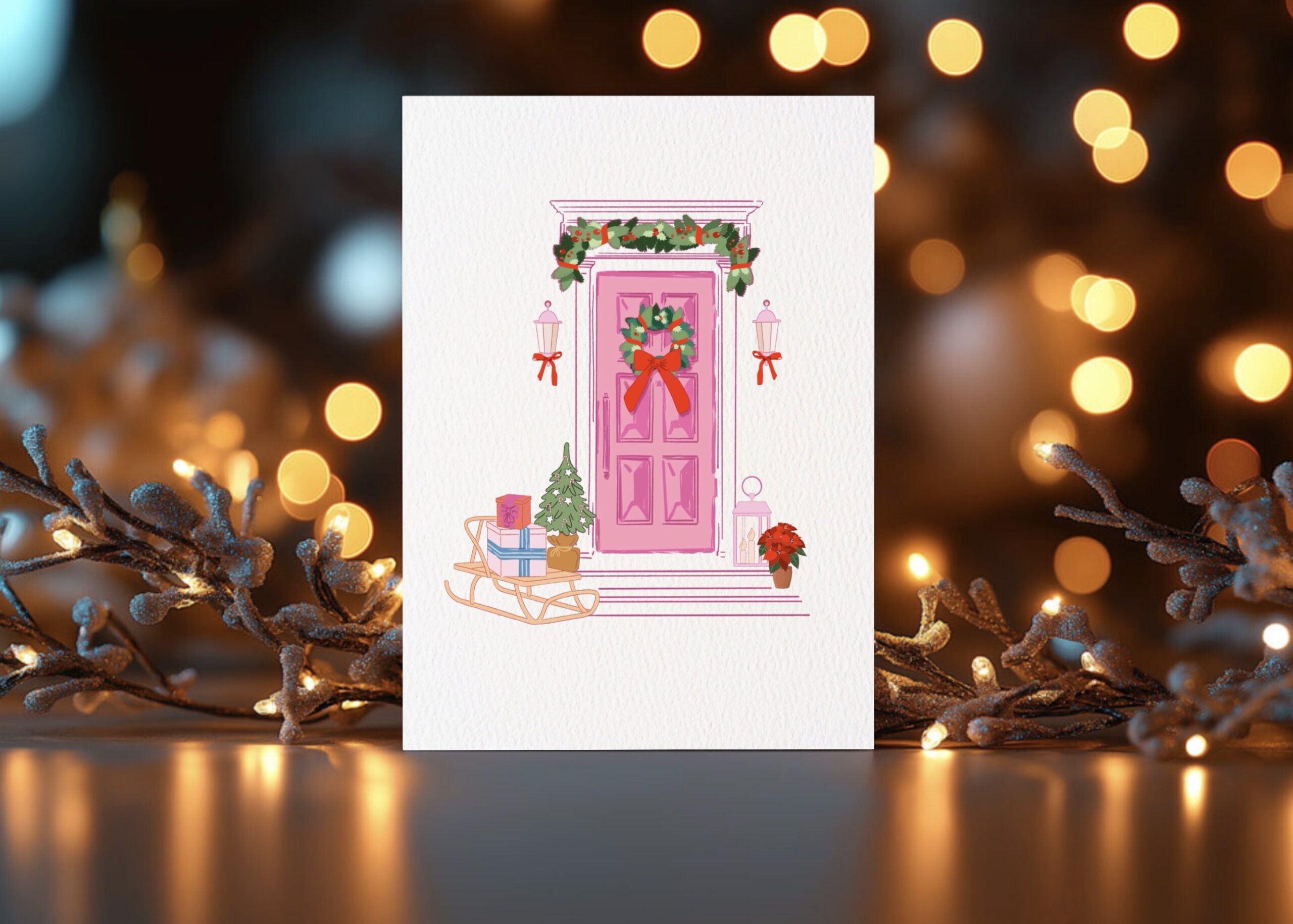 carte La maison de Noël