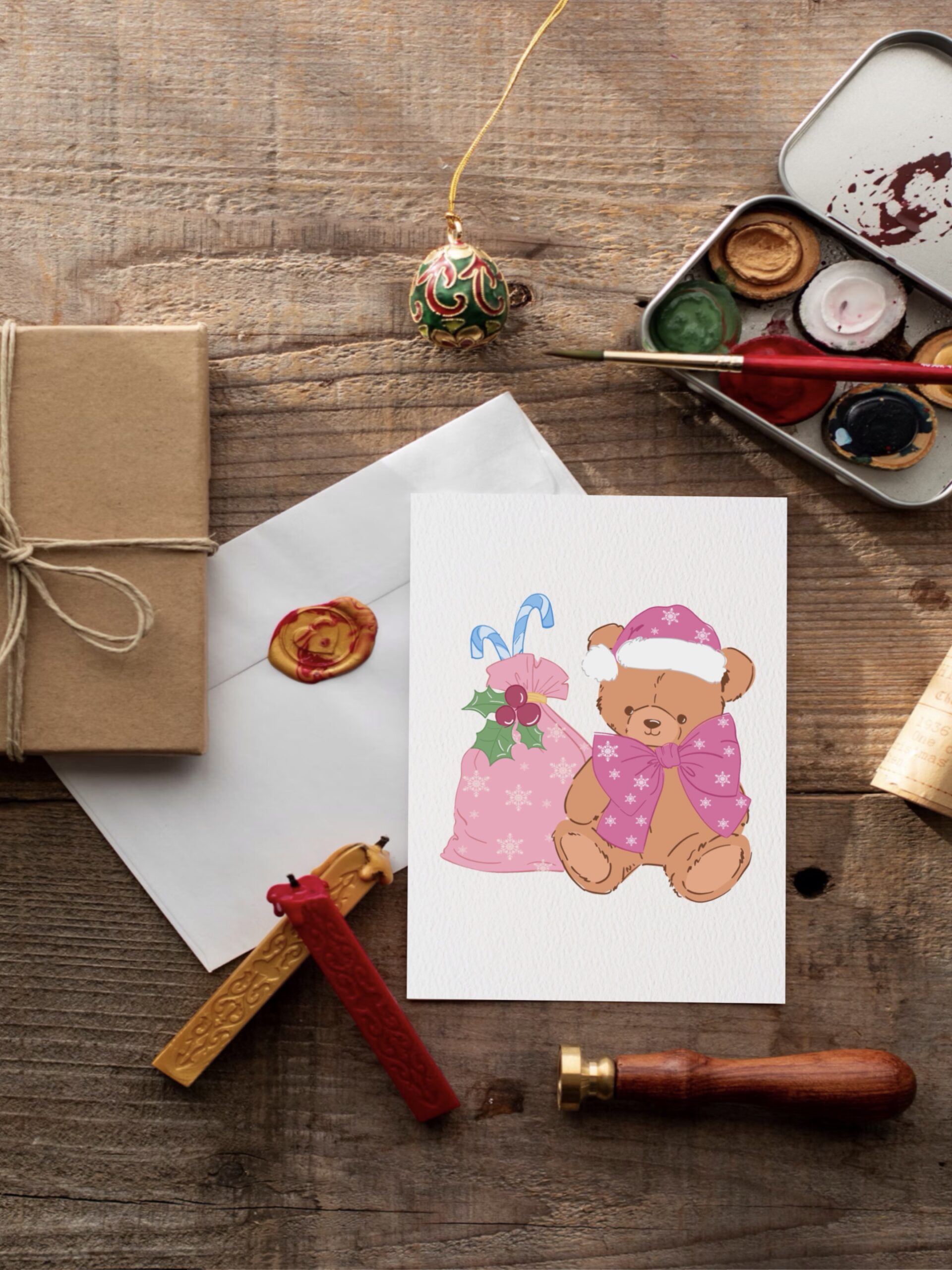 carte Mon nounours de Noël