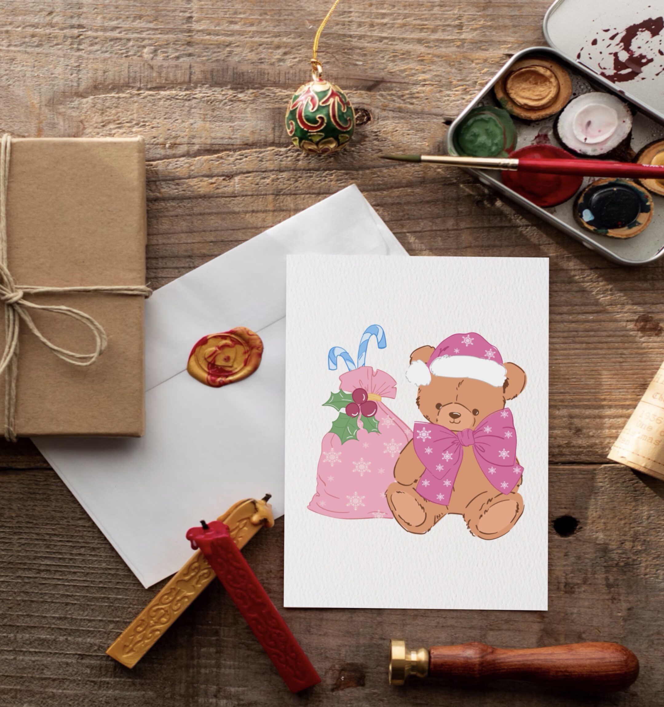carte Mon nounours de Noël