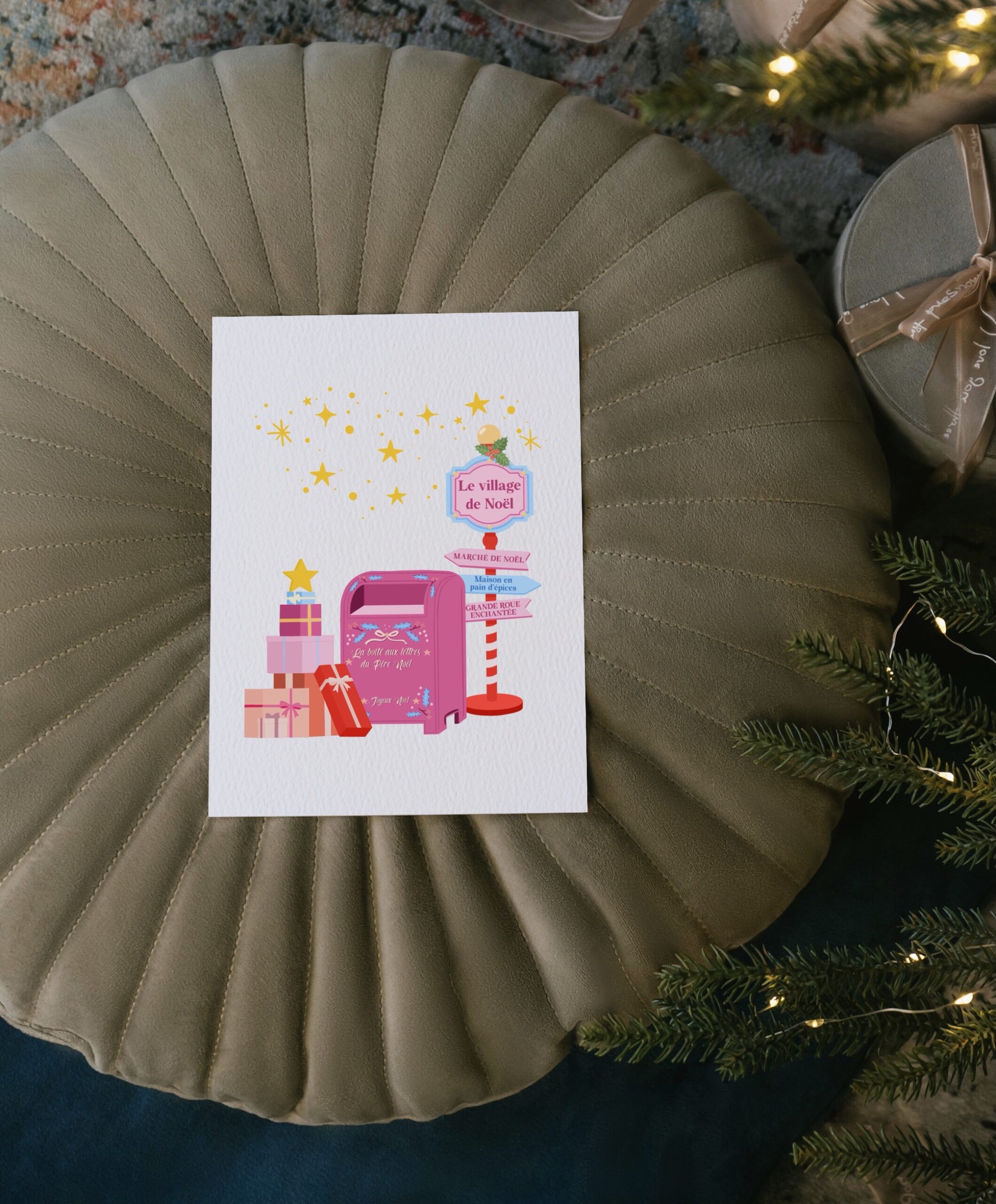 Le village de Noël carte